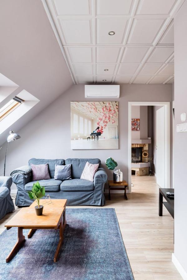 Sunny And Central Penthouse With Private Garage Budapest Bagian luar foto